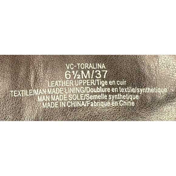 Vince Camuto Womens Leather Boots Toralina Combat Lace-Up & Side Zip Size 6.5M - Picture 10 of 14